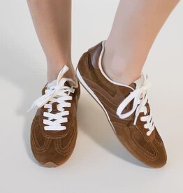 Steve Madden Abbi Chestnut Suede Sneaker