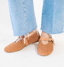 Schutz Eiza Shine Flat Hazel