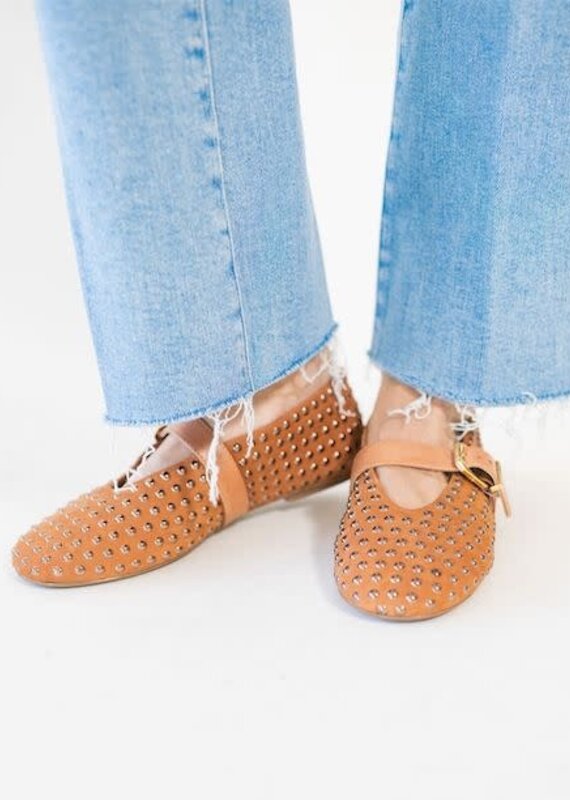 Schutz Eiza Shine Flat Hazel