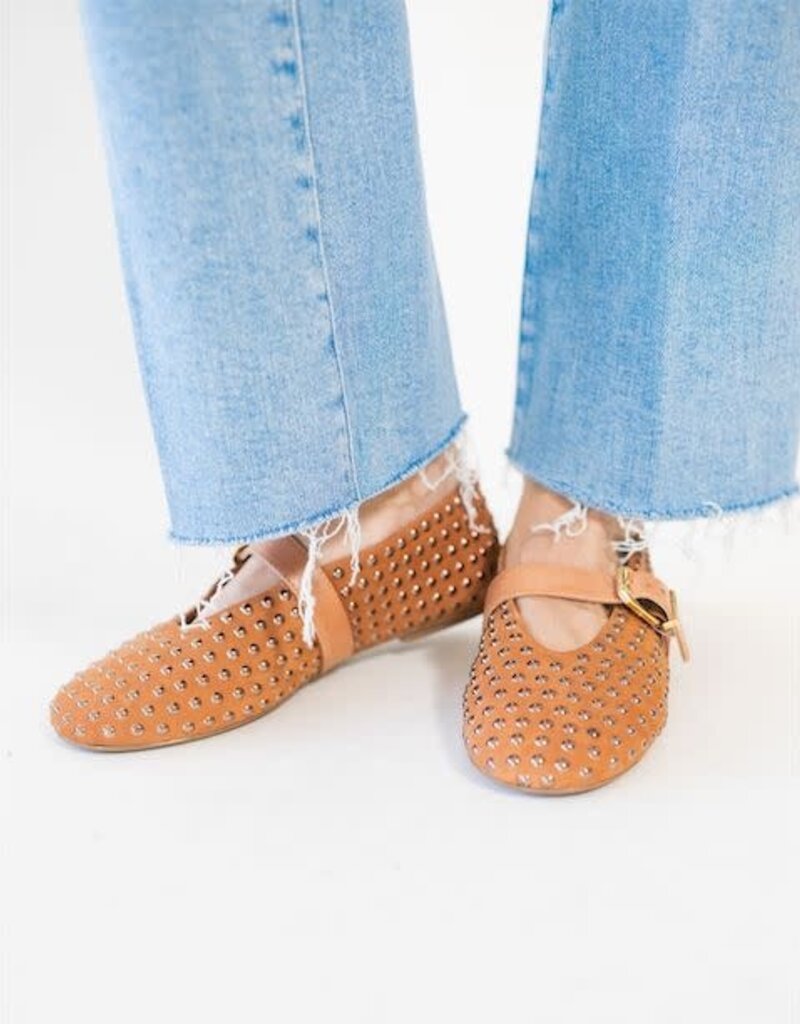 Schutz Eiza Shine Flat Hazel