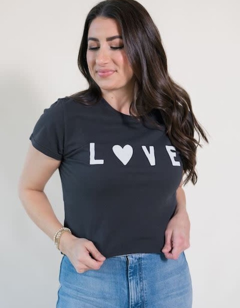 Z Supply Adore Tourist Tee Black Sand