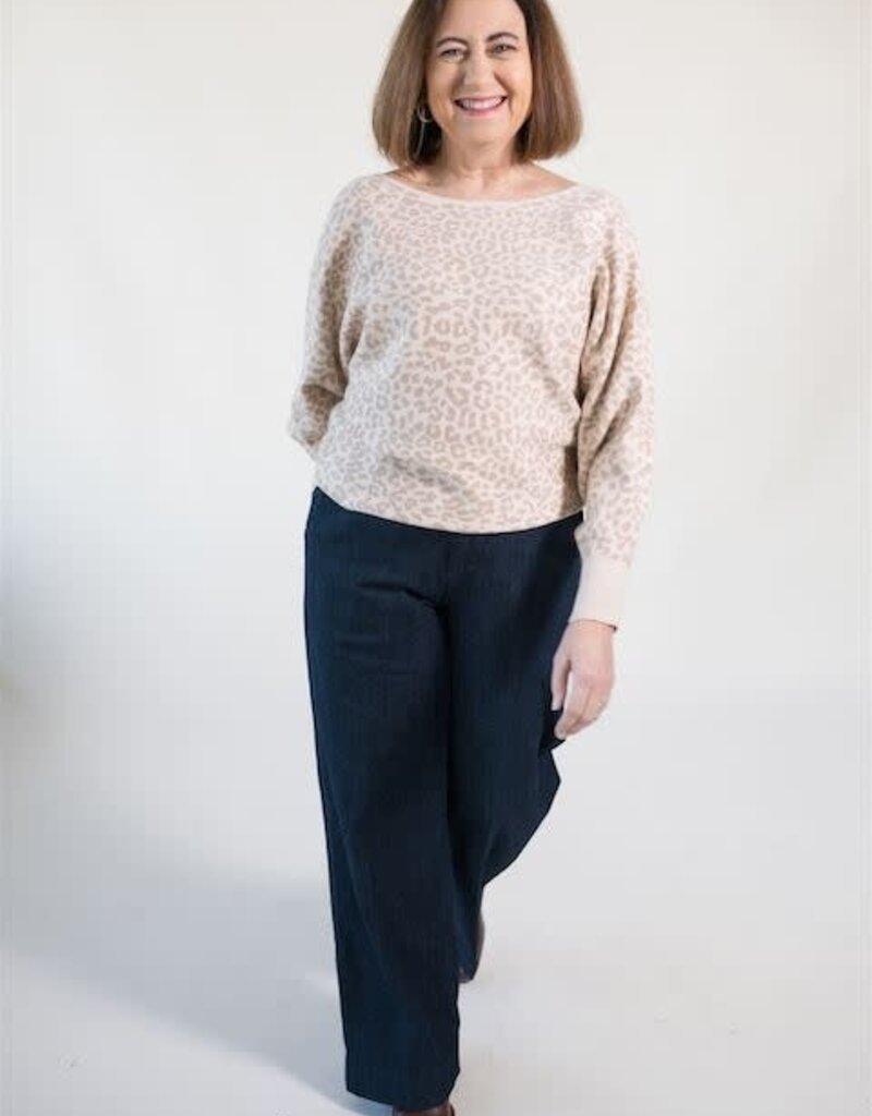 Ryu Cheetah Top Cream/Beige