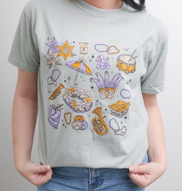 Sweet Baton Rouge Mardi Gras Essentials Tee