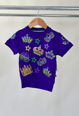 Youth Crown & Mask Short Sleeve Pullover