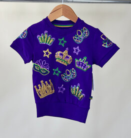 Youth Crown & Mask Short Sleeve Pullover