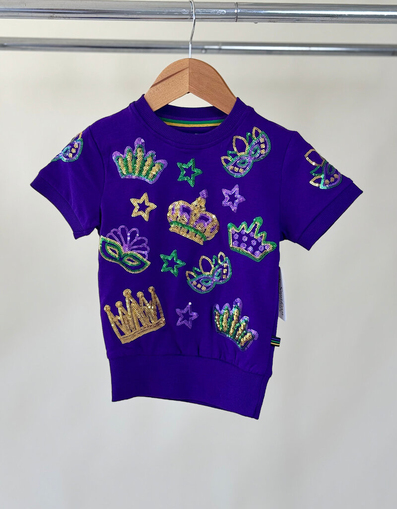 Youth Crown & Mask Short Sleeve Pullover