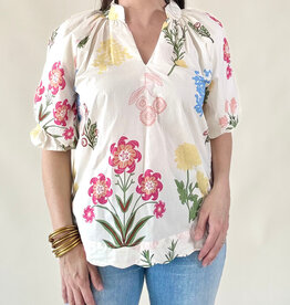 Spring Blooms Printed Blouse