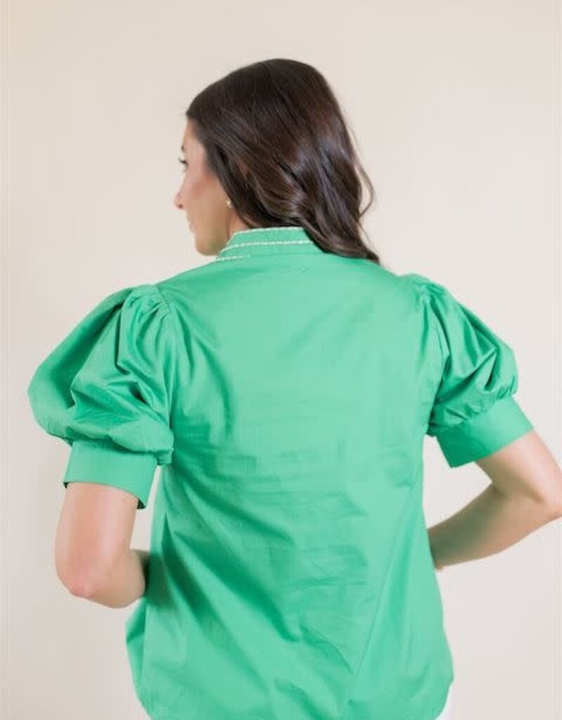 Apple A Day Embroidered Blouse