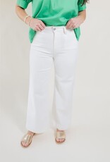 Paige Anessa Wide Leg Light Ecru