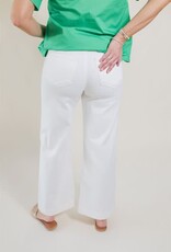 Paige Anessa Wide Leg Light Ecru