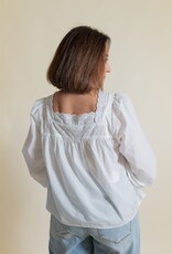 Eyelet Trim Detail Button Down