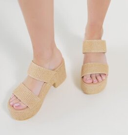 Beach by Matisse Ocean Avenue Platform Sandal Chestnut