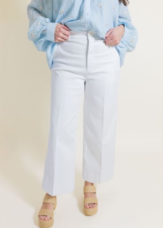 Spanx Spanx Cropped Wide Leg Pant Cloud White