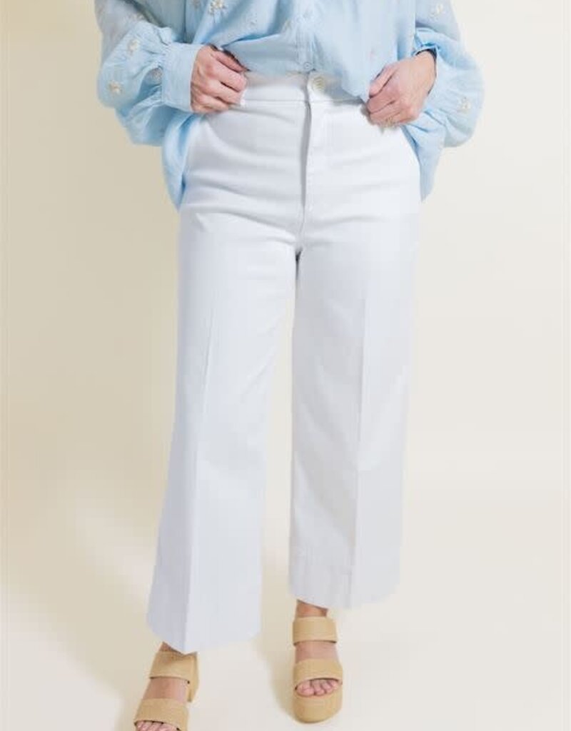 Spanx Spanx Cropped Wide Leg Pant Cloud White