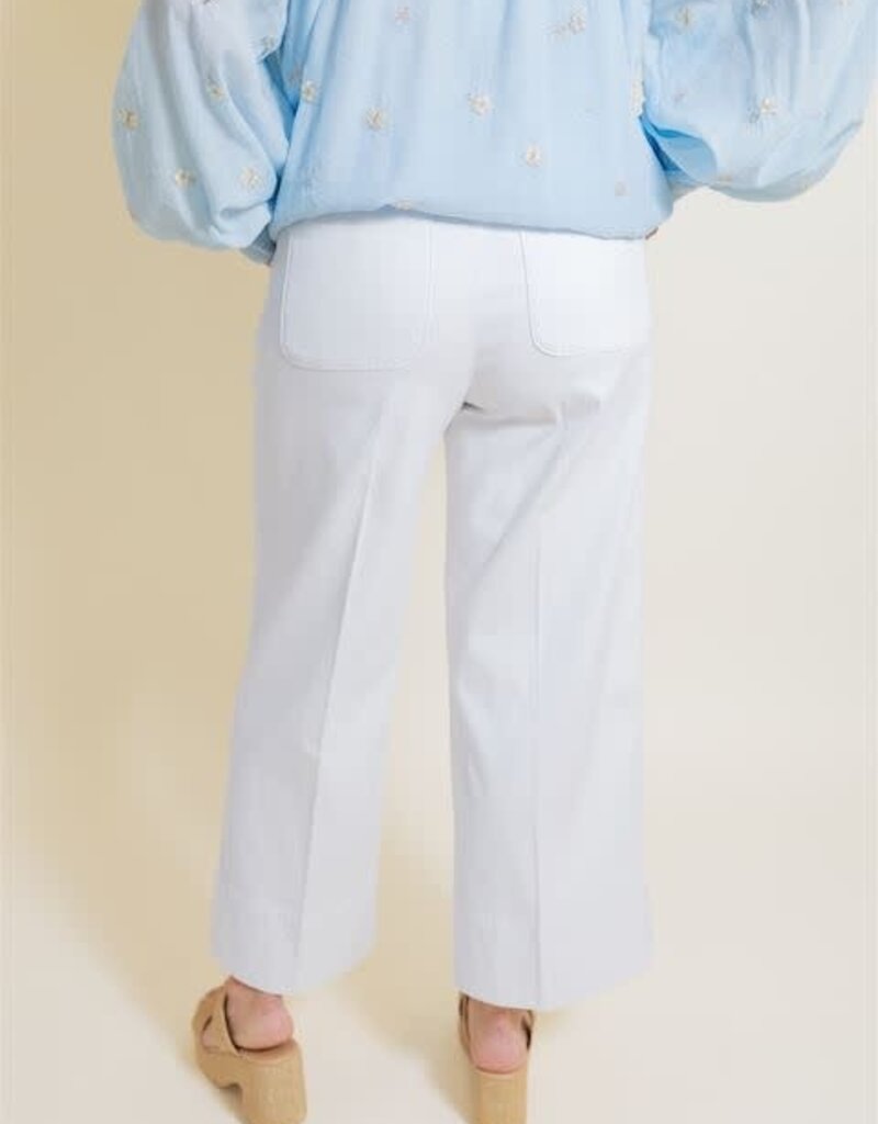 Spanx Spanx Cropped Wide Leg Pant Cloud White