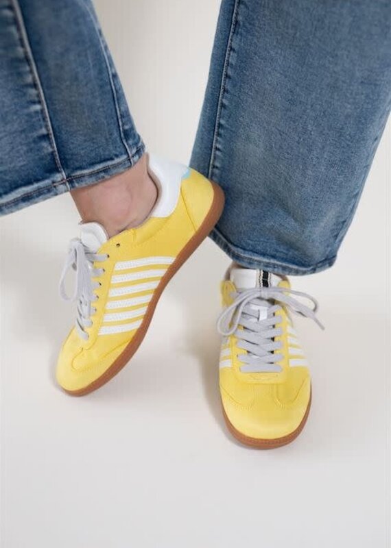 Shu Shop Stevie Yellow Suede Sneaker