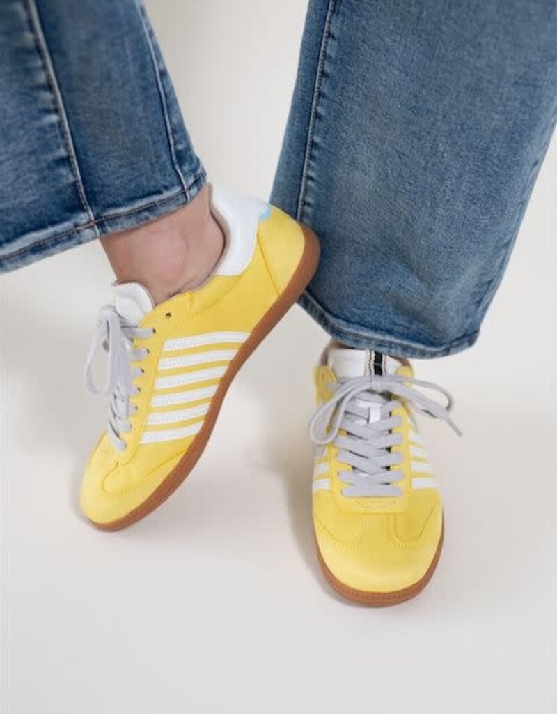 Shu Shop Stevie Yellow Suede Sneaker
