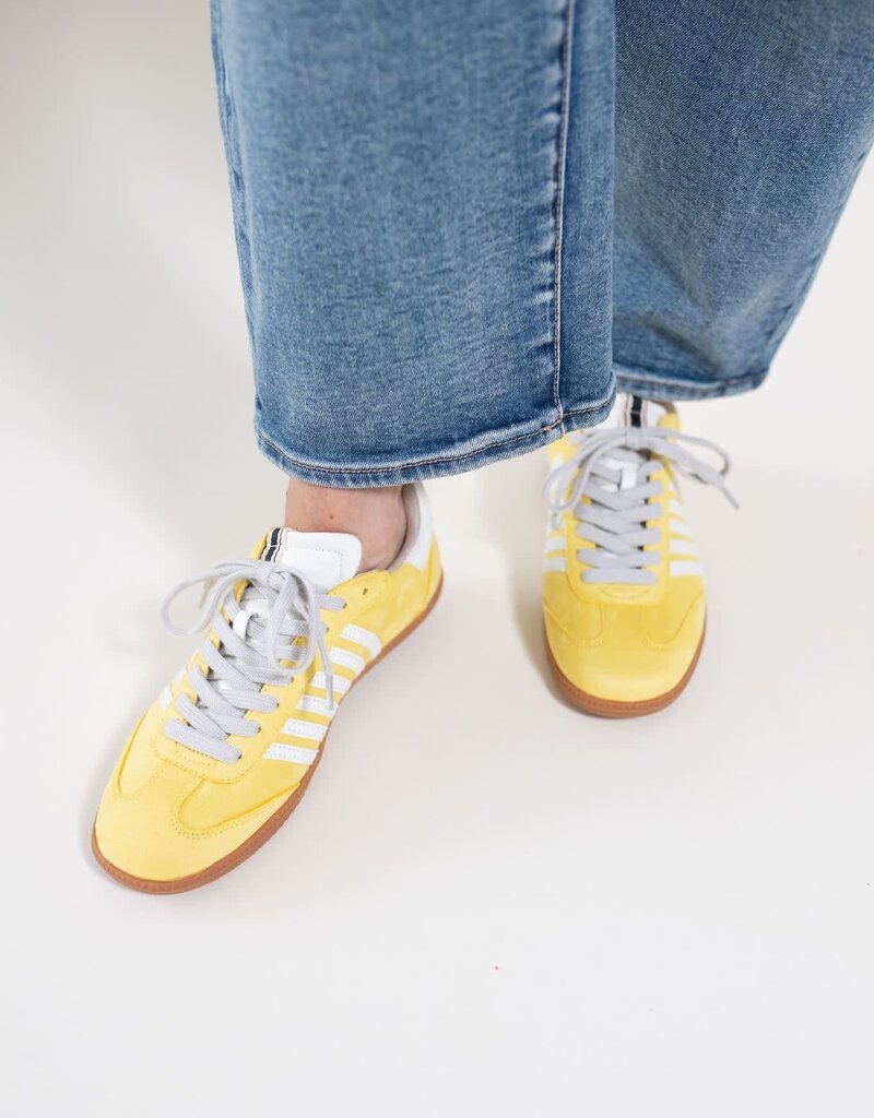 Shu Shop Stevie Yellow Suede Sneaker