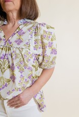 Violet Blooms Blouse