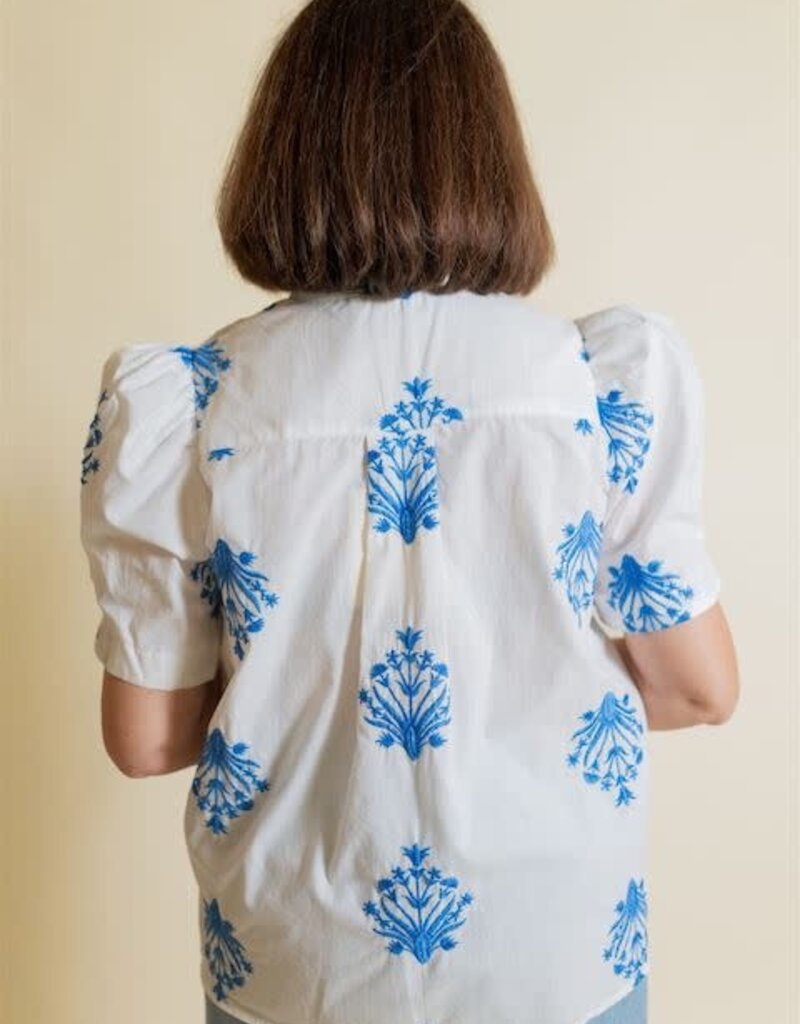 Caley Embroidered Button Up