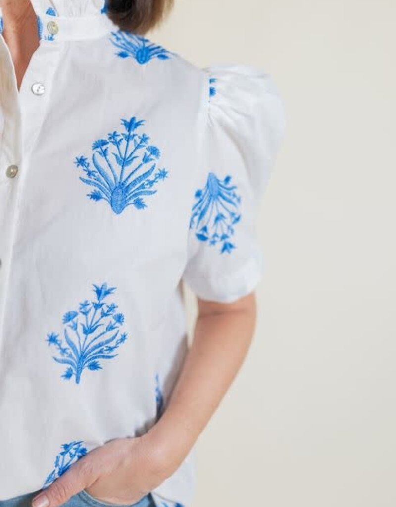 Caley Embroidered Button Up