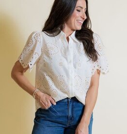 Allyson Eyelet Button Up