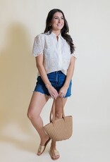 Allyson Eyelet Button Up