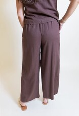 Z Supply Scout Linen Pant Chocolate Cherry