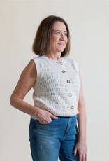 Sanctuary Pointelle Shell Vintage Ivory