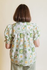 Eden Printed Blouse Green