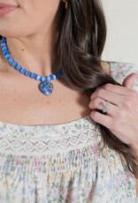 Nereyda Heart Necklace Blue