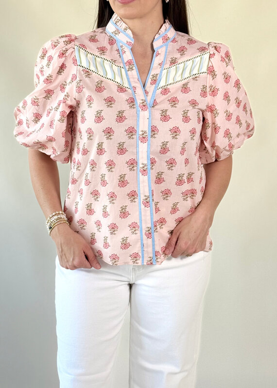 Callie Floral Detail Blouse