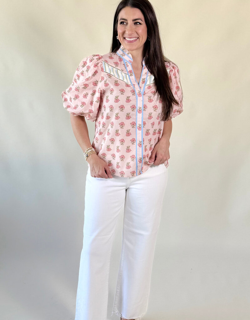 Callie Floral Detail Blouse