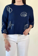 Z Supply Paradise Reef Sienna Sweater Navy