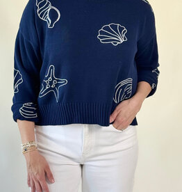 Z Supply Paradise Reef Sienna Sweater Navy