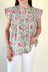 Cora Floral Button Up Blouse