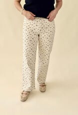 Flower Print Vintage Straight