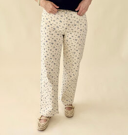 Flower Print Vintage Straight