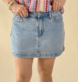 Vervet Lacy Denim Skort