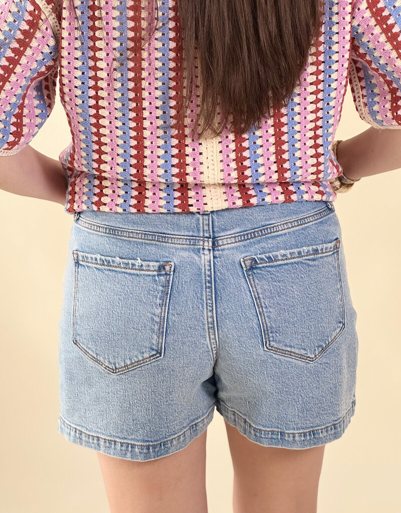 Vervet Lacy Denim Skort