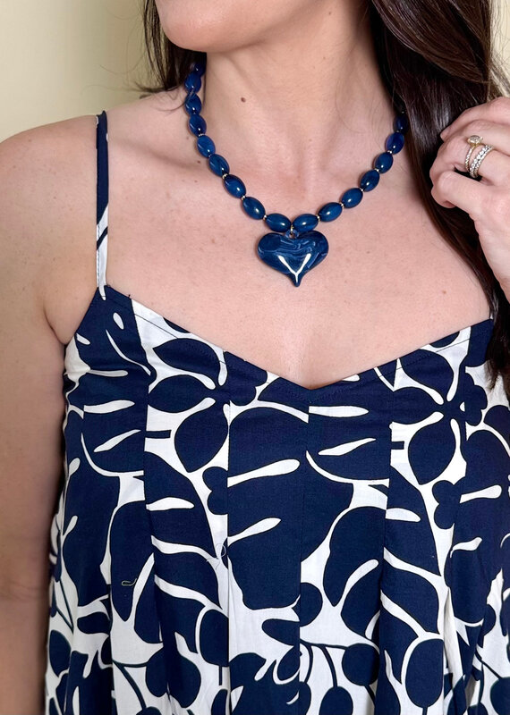 Roxie Necklace Navy
