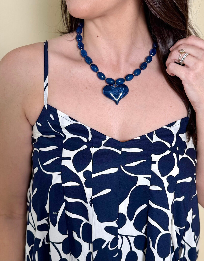 Roxie Necklace Navy