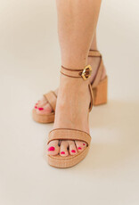 Steve Madden Elida Raffia Platform Heel Raffia