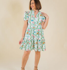 Smith & Quinn Navy Dress Hankerchief Bloom