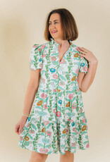 Smith & Quinn Navy Dress Hankerchief Bloom