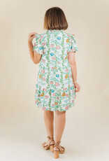 Smith & Quinn Navy Dress Hankerchief Bloom