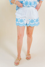 French Connection Alissa Cotton Embroidered Short