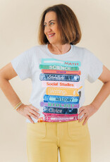 Queen of Sparkles Grey School Book Tee