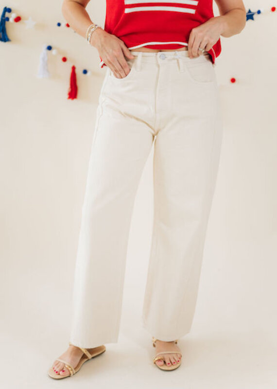 Just Black Barrel Jean Twist Cloud