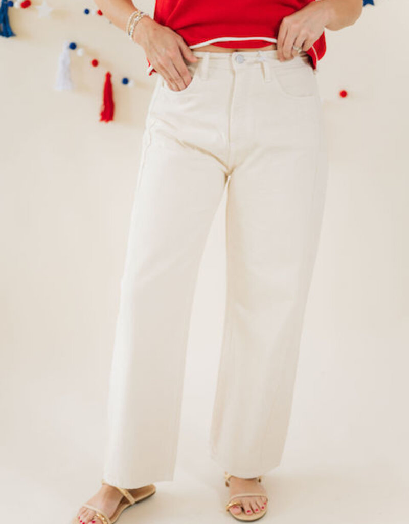 Just Black Barrel Jean Twist Cloud